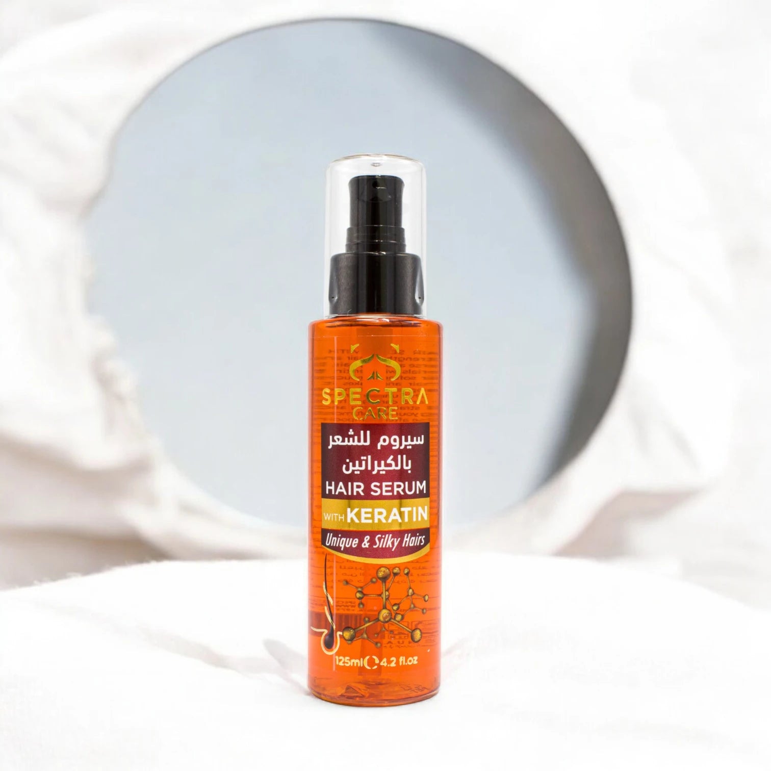 Spectra Care Keratin Hair Serum – 125ml | Reduces Frizz & Tangles, Repairs Damaged Hair, Boosts Shine & Smoothness | For All Hair Types | Salon-Quality Finish - Damoo