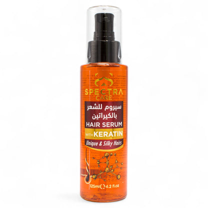 Spectra Care Keratin Hair Serum – 125ml | Reduces Frizz & Tangles, Repairs Damaged Hair, Boosts Shine & Smoothness | For All Hair Types | Salon-Quality Finish - Damoo