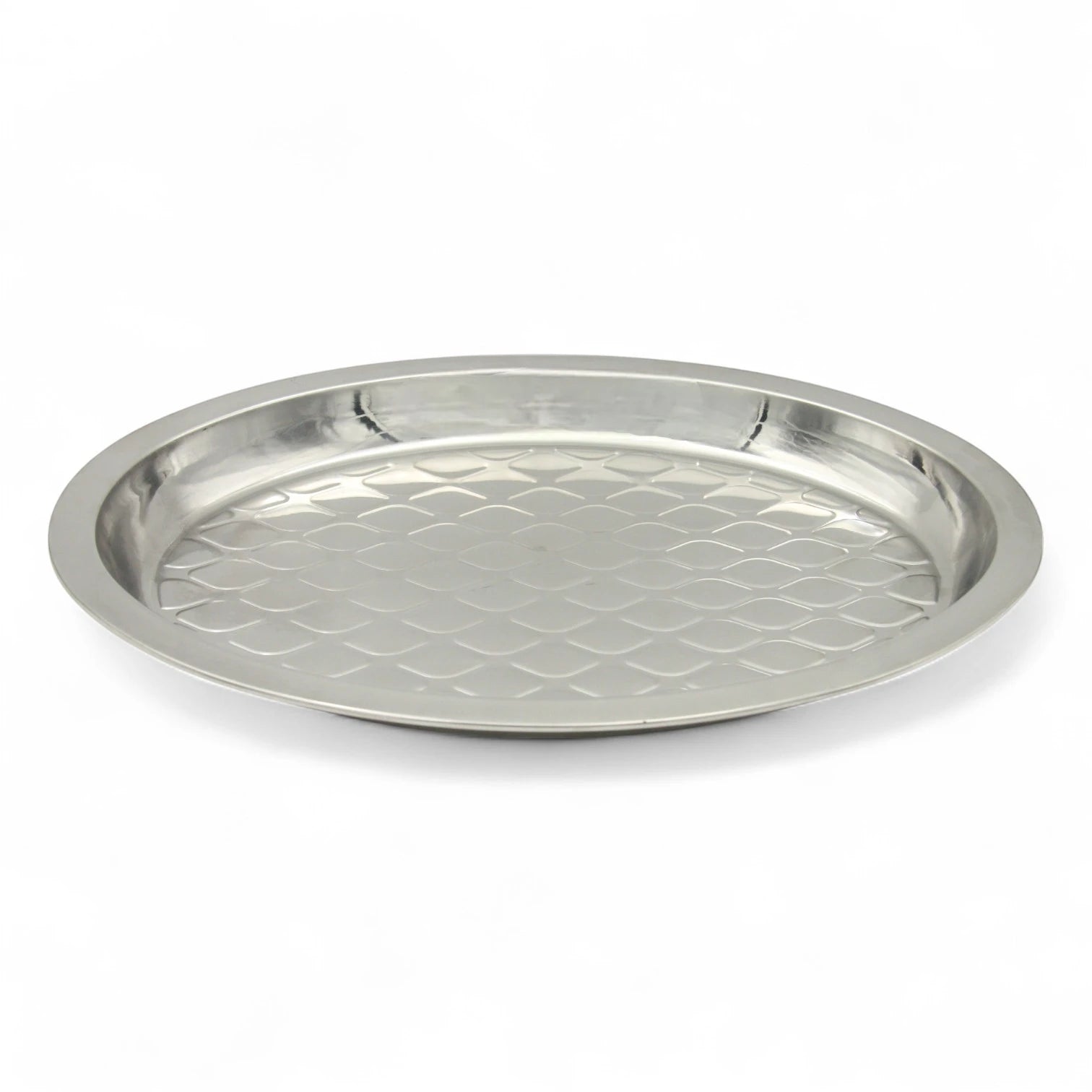 Stainless Steel Multipurpose Serving Tray – Traditional & Durable Fruit, Snack, and Religious Ceremony Tray - Damoo