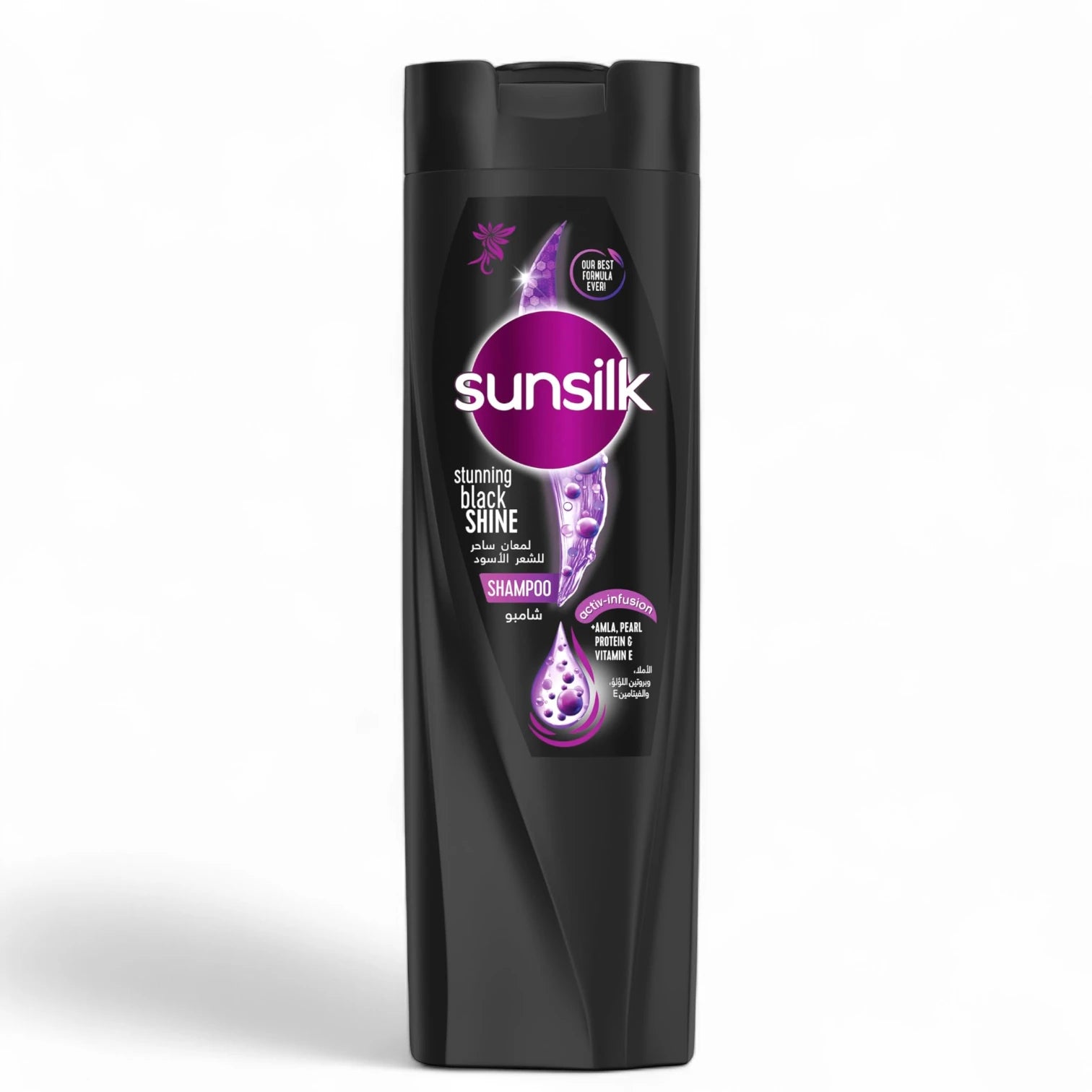 Sunsilk Black Shine Shampoo with Amla, Pearl Protein & Vitamin E 200ml – For Long-Lasting Glossy Black Hair - Damoo