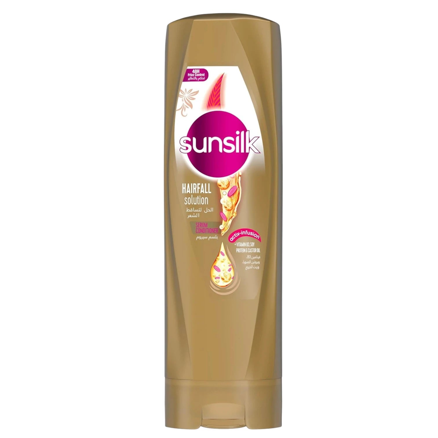 Sunsilk Hair Fall Solution Conditioner – 350ml | Nourishing Conditioner for Dry Hair with Vitamin B3, Soya Protein & Castor Oil | Reduces Hair Fall, Repairs Split Ends & Strengthens Hair - Damoo