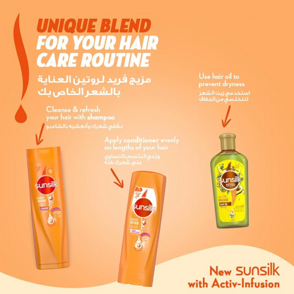 Sunsilk Instant Repair Conditioner | With Keratin, Almond Oil & Vitamin C | Repairs Damaged Hair & Split Ends | 400ml - Damoo