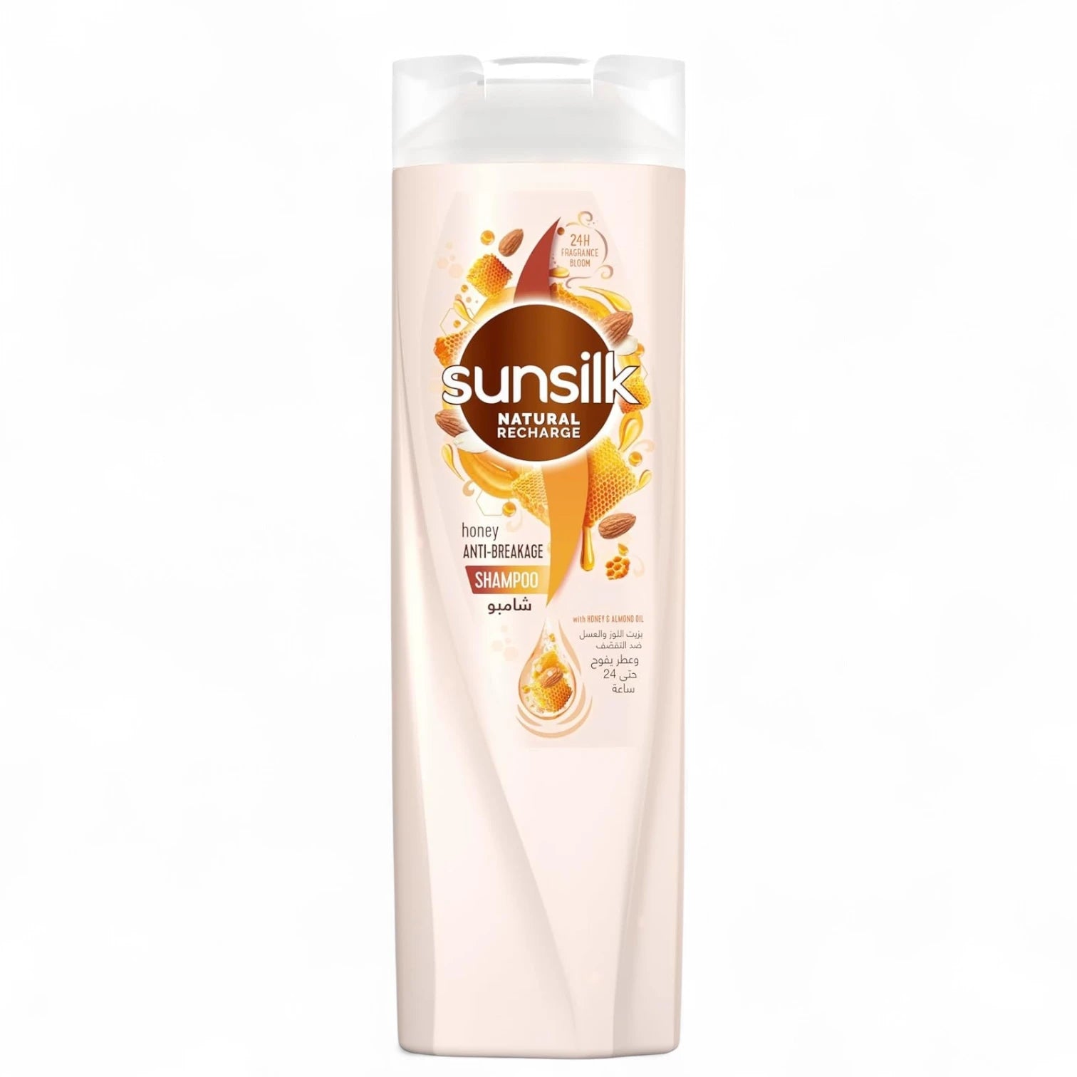 Sunsilk Natural Recharge Anti-Breakage Shampoo – 400ml | Strengthening Shampoo with Honey & Almond Oil | 5x Stronger, Shinier, Softer Hair | Nourishing, Frizz-Control for All Hair Types - Damoo