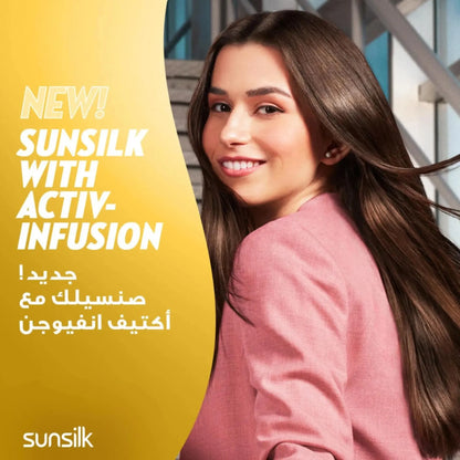 Sunsilk Soft & Smooth Shampoo 2 x 350ml | For Dry & Frizzy Hair, With Argan Oil, Babassu Oil & Vitamin C - Damoo