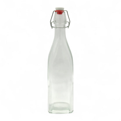 Swing Top Glass Bottle – Reusable Airtight Beverage Bottle for Water, Juice, Oil, or Vinegar – Leakproof & Eco-Friendly - Damoo