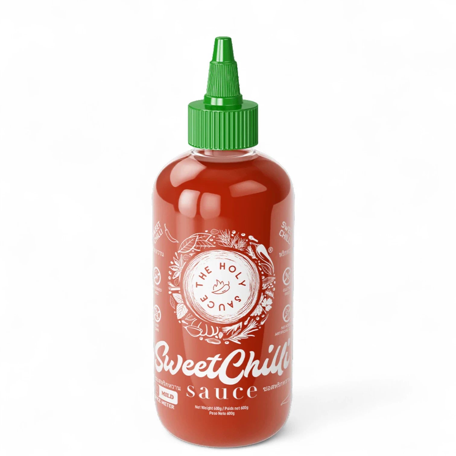The Holy Sauce Sweet Chili Sauce – 300g – Perfect Balance of Sweet & Spicy with Garlic and Vinegar – Ideal Dip & Glaze for Spring Rolls, Chicken, Fries & More - Damoo