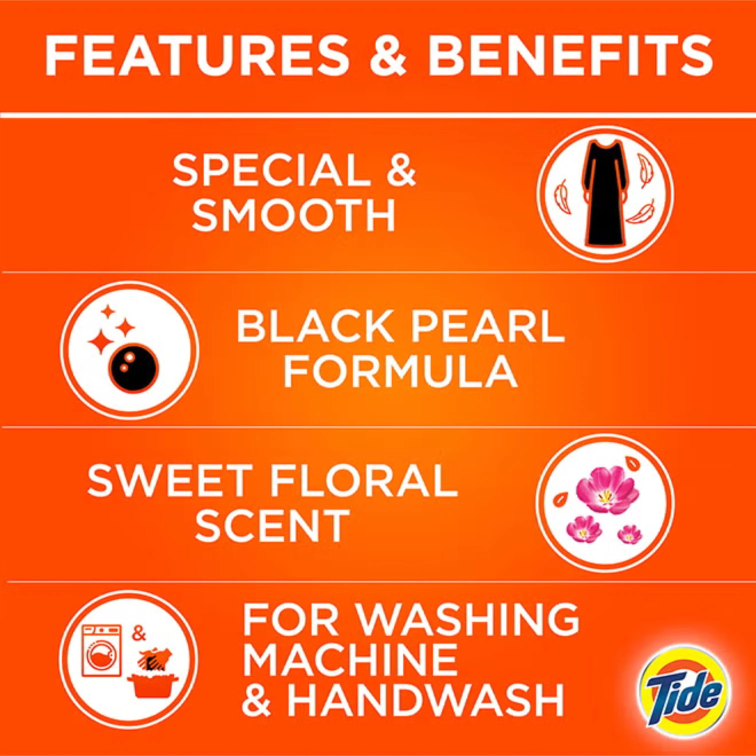 Tide Abaya Automatic Liquid Detergent – Dark Color Protection with Essence of Downy – Jasmine Scent – 1.85L Power Gel – Twin Pack for Long-Lasting Black Abaya Care - Damoo