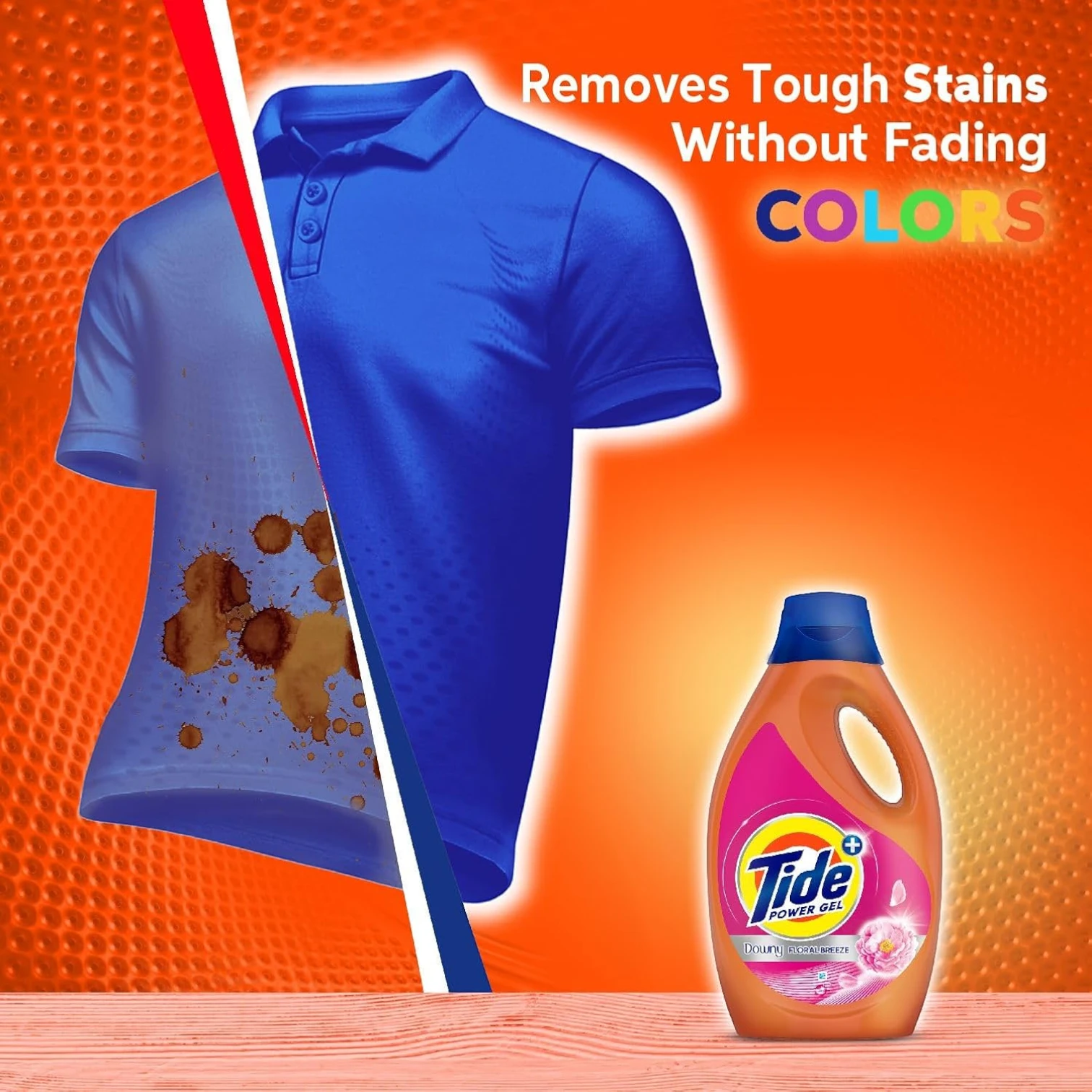 Tide Power Gel Laundry Detergent – Floral Breeze Scent, 2 x 1.8L (3.6L Total) | Tough Stain Removal & Long-Lasting Freshness - Damoo