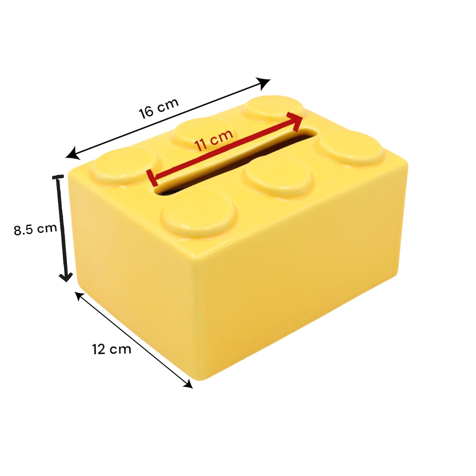 Tissue Holder Box | Stylish Rectangular Napkin Case for Home, Car, Office, Hotel & More - Damoo