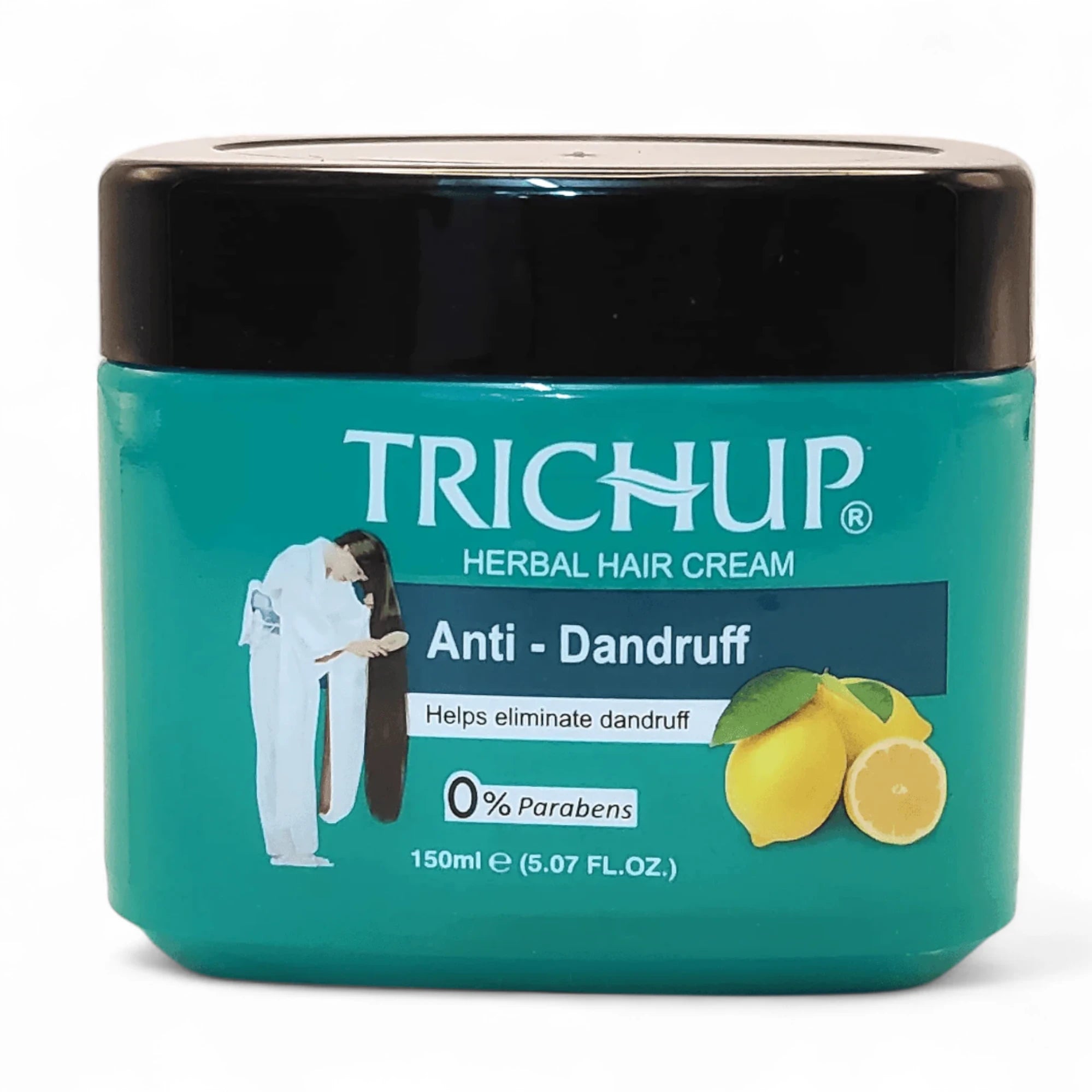 Trichup Anti Dandruff Herbal Hair Cream 150ml – Neem, Tea Tree, Rosemary & Lemon – For Soft, Flaky-Free, Healthy Hair - Damoo