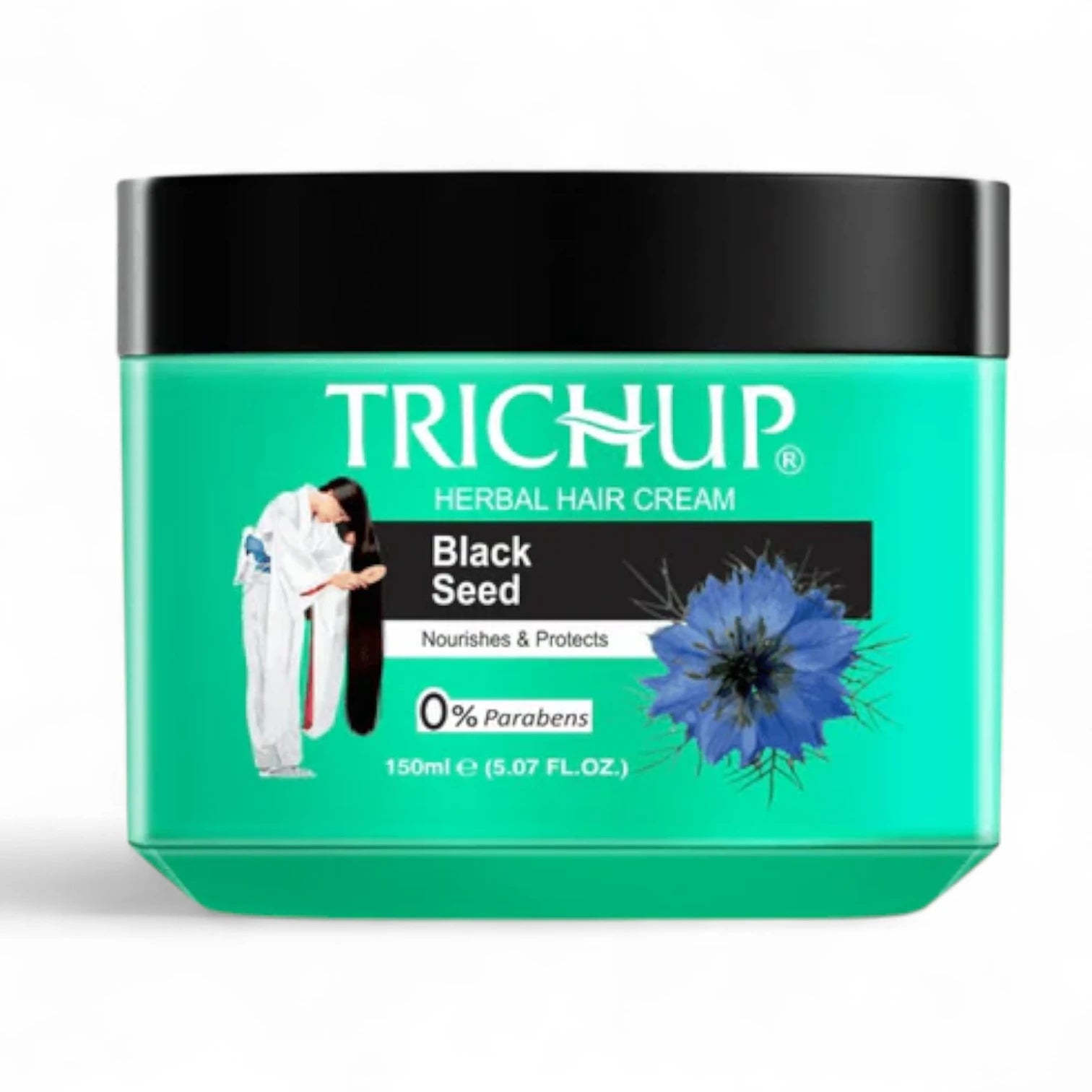 Trichup Herbal Hair Cream 150ml – Black Seed – Hair Growth & Strengthening Formula – Nourishes Roots, Improves Scalp Health – For All Hair Types - Damoo