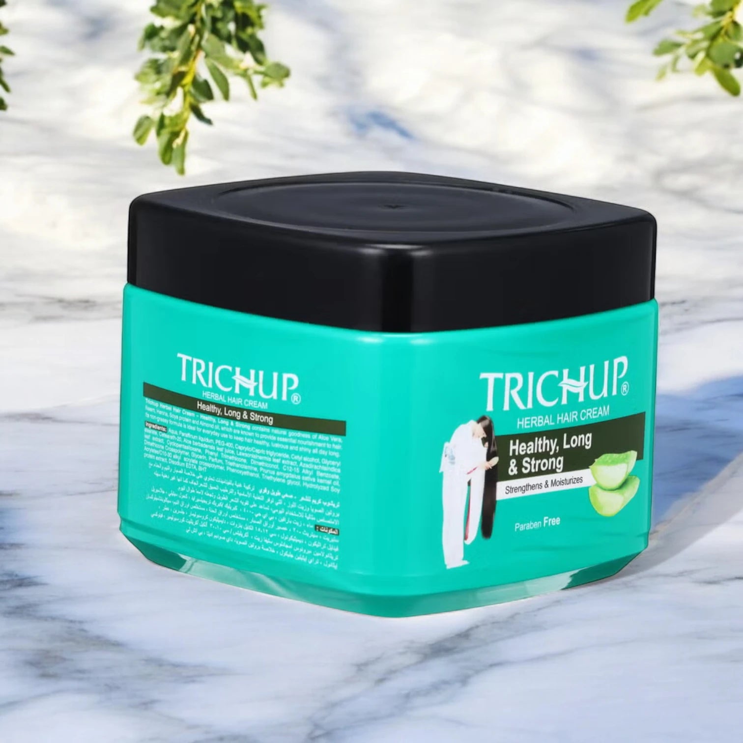 Trichup Herbal Hair Cream 150ml – Health, Long & Strong – With Aloe Vera, Neem, Coconut & Sesame Oils - Damoo