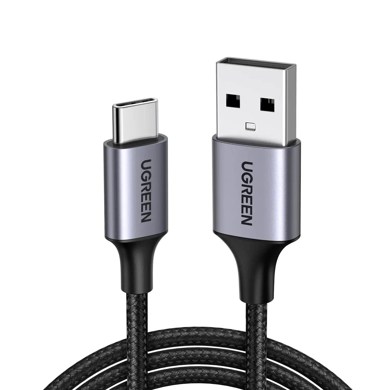 UGREEN USB-C Cable 1M, Fast Charging Nylon Braided USB-A to USB-C Cord, 3A Charger Wire for Samsung, Pixel, iPad, MacBook, Switch, Huawei - Damoo
