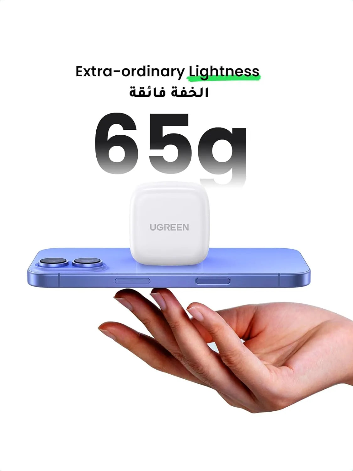UGREEN USB-C PD 20W Fast Charger for iPhone 16/16 Pro/16 Plus/16 Pro Max, SE, 15/14 Series | Type-C Mobile Wall Adapter for Fast Charging & Travel Use - Damoo