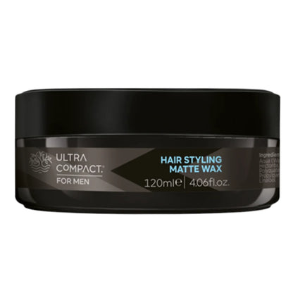 Ultra Compact Matte Hair Styling Wax for Men – 120ml | Strong Hold with Natural Ultra-Matte Finish & Kaolin Clay - Damoo