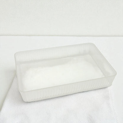 Vague Clear Acrylic Rectangular Serving Tray with Lid – Elegant Design, Durable & Lightweight, Ideal for Sweets, Snacks, or Display – Multipurpose Storage Box with Handle Lid - Damoo