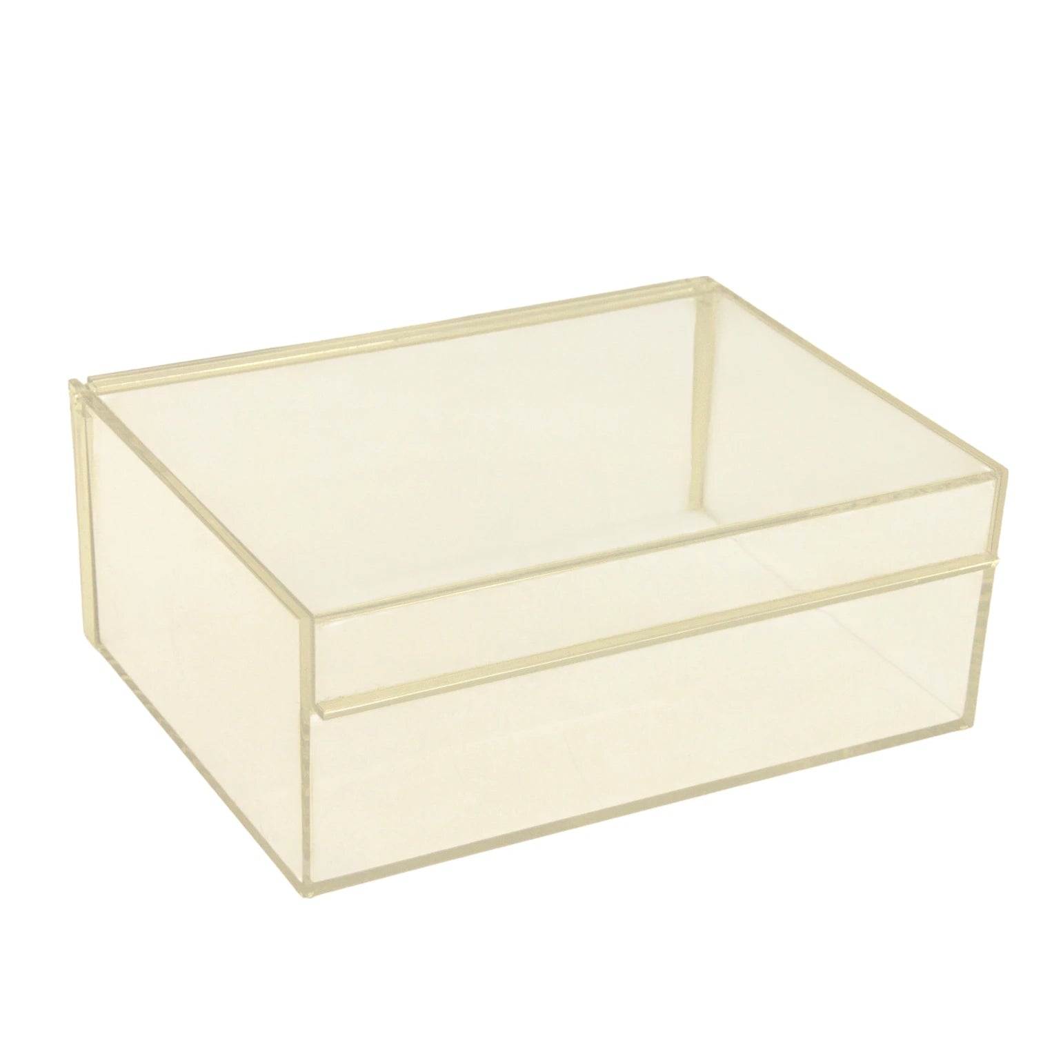Vague Clear Acrylic Serving Tray – Minimalist Organizer for Kitchen, Office, Vanity & Events - Damoo