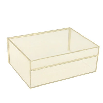 Vague Clear Acrylic Serving Tray – Minimalist Organizer for Kitchen, Office, Vanity & Events - Damoo