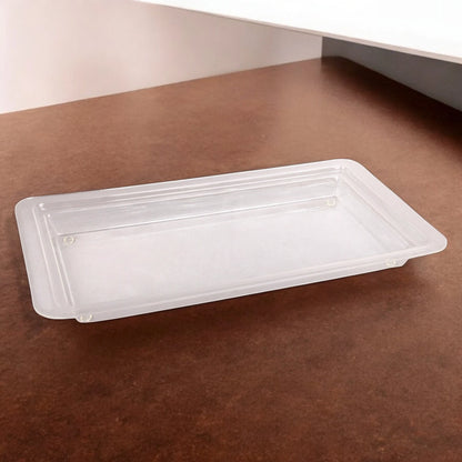 Vague Rectangular Bread Display Box with Clear Acrylic Lid – Stylish Covered Serving Tray for Bread, Pastries & Snacks – Ideal for Buffet, Bakery & Home Use - Damoo