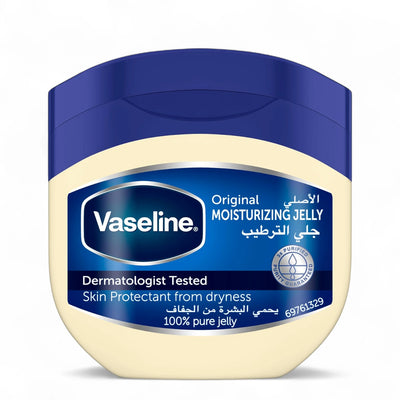 Vaseline Original Petroleum Jelly | Dry Skin Relief, Hypoallergenic Moisturizer for Sensitive Skin, Heals & Protects - 50ml-100ml-250ml - Damoo
