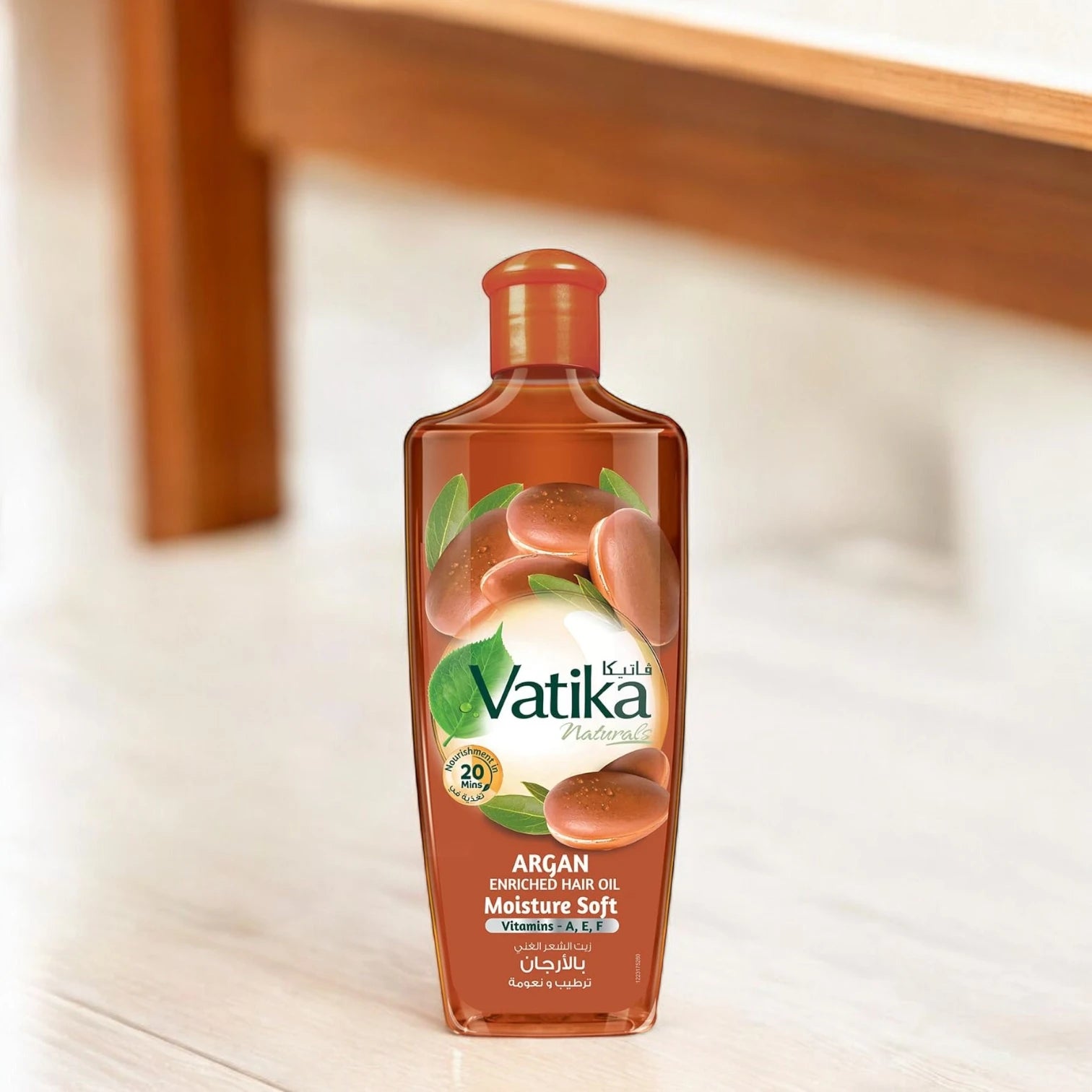 Vatika Naturals Argan Enriched Hair Oil – 300ml | With Multivitamins A, E & F | Moisturizes Dry Hair, Adds Brilliant Shine | Non-Greasy Formula | Repairs Damage & Improves Hair Elasticity | For All Hair Types - Damoo