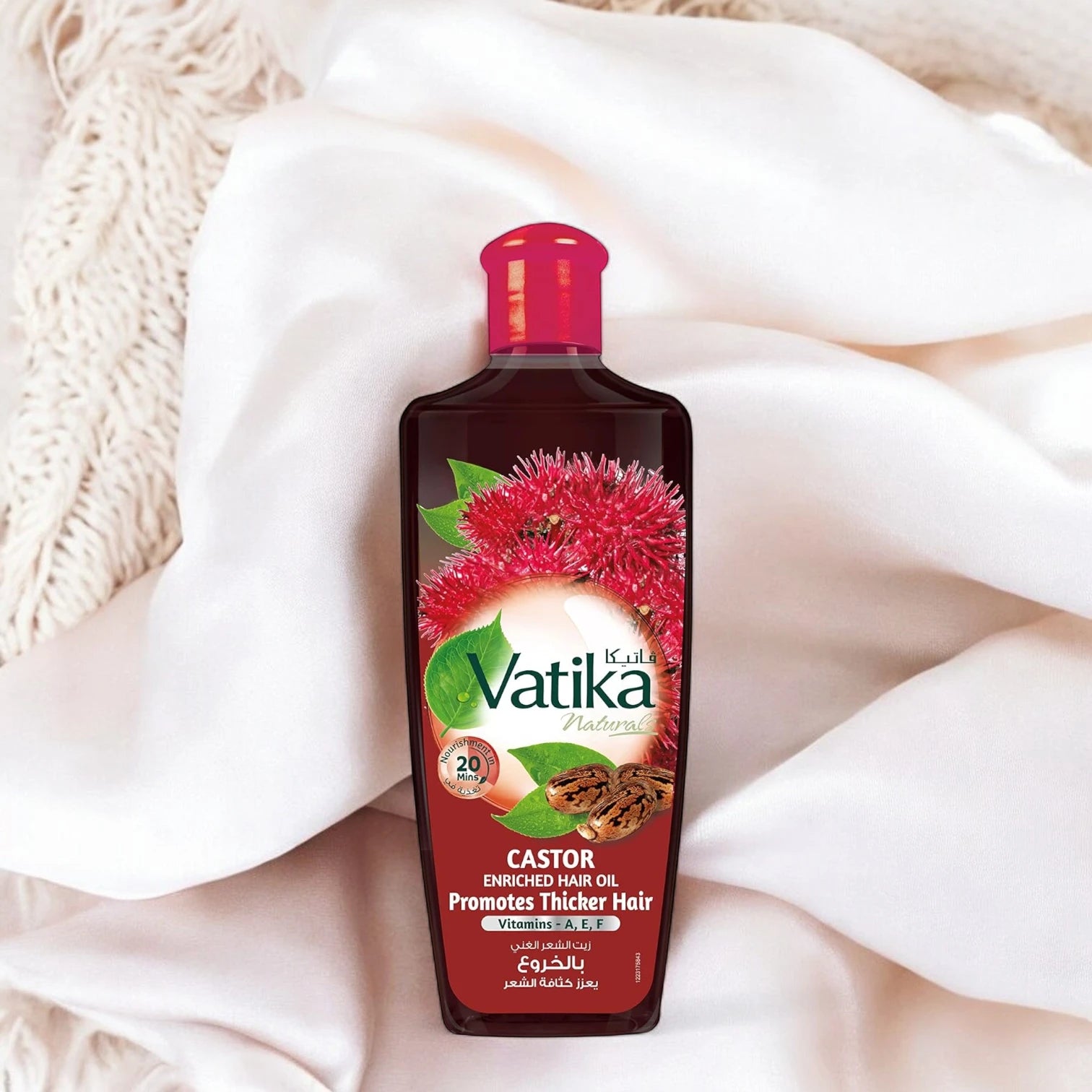 Vatika Naturals Castor Hair Oil – 300ml | With Vitamins A, E, F | Promotes Thicker, Stronger & Conditioned Hair | Nourishing Castor Oil | No Parabens, Sulphates, or Silicones | For All Hair Types - Damoo