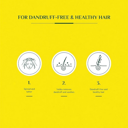 Vatika Naturals Dandruff Guard Shampoo | Twin Pack (2 x 400ml) | With Lemon, Yogurt & Mint | Anti-Dandruff, Itch Relief & Scalp Cooling Formula - Damoo