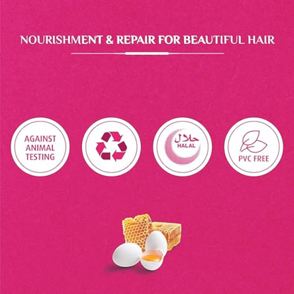 Vatika Naturals Repair & Restore Shampoo | Super Value Pack (2 x 400ml) | With Honey, Egg Extract & Vatika Oils | For Damaged Hair & Split Ends | Paraben-Free - Damoo