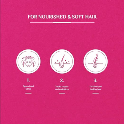 Vatika Naturals Repair & Restore Shampoo | Super Value Pack (2 x 400ml) | With Honey, Egg Extract & Vatika Oils | For Damaged Hair & Split Ends | Paraben-Free - Damoo