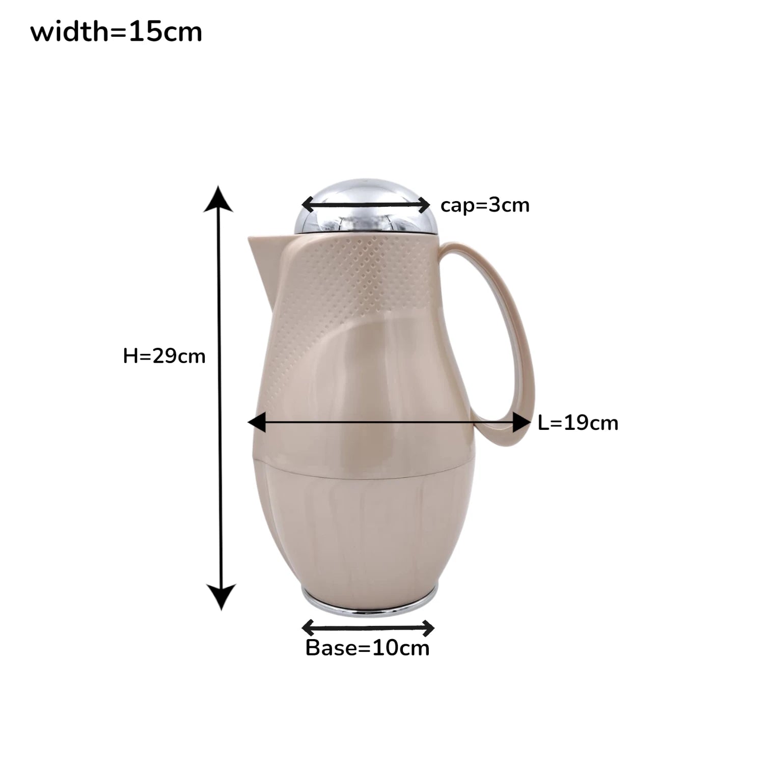 Regal Luxury Thermos Flask 1 Liter | Premium Insulated Hot & Cold Beverage Server with Gold Finish Lid | Elegant Double Wall Vacuum Jug