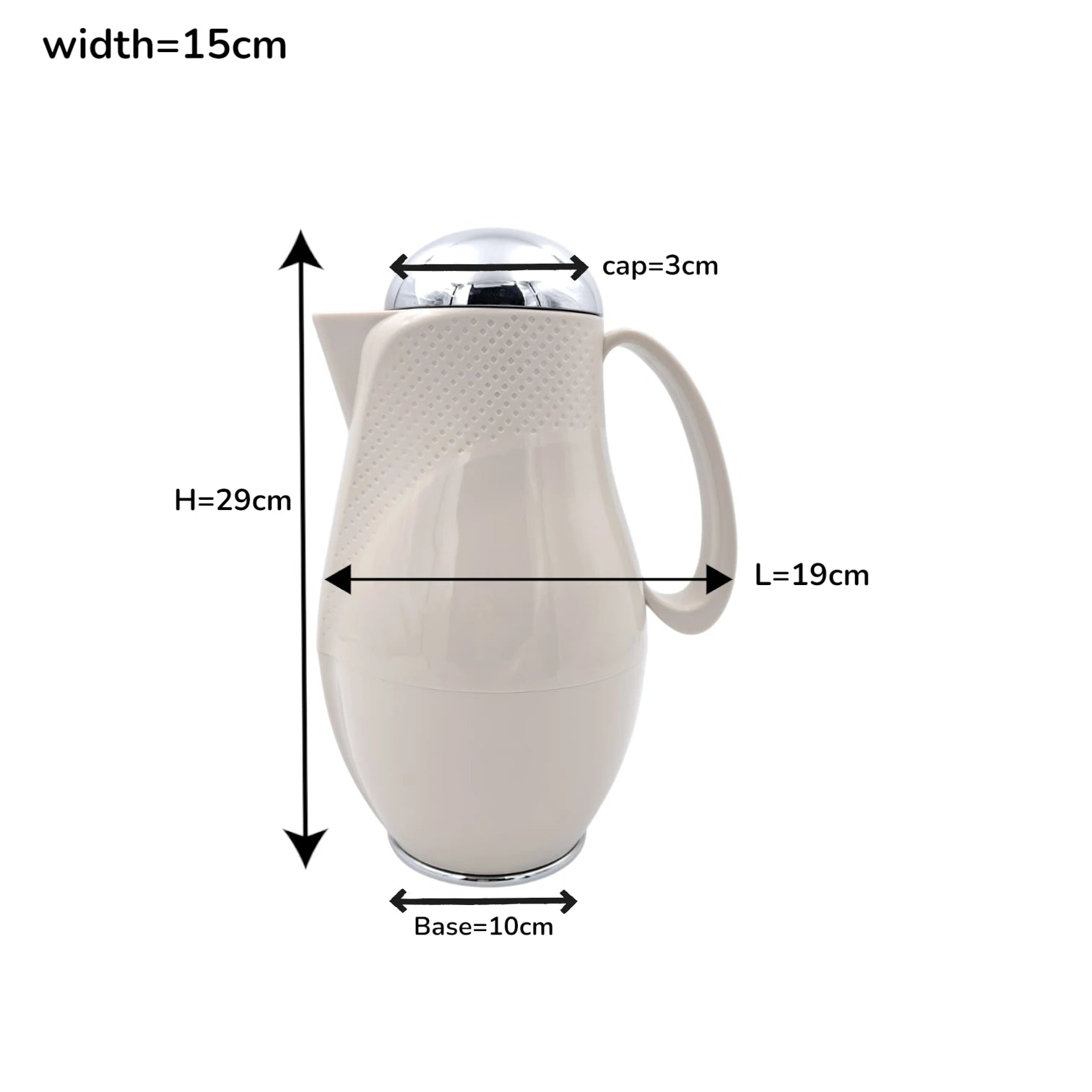 Regal Luxury Thermos Flask 1 Liter | Premium Insulated Hot & Cold Beverage Server with Gold Finish Lid | Elegant Double Wall Vacuum Jug