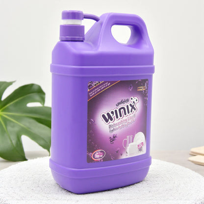 Winix Dishwashing Liquid – Lavender Scent – 2 Liter Jumbo Bottle with Pump – Tough on Grease, Gentle on Hands – With Double Force Cleaning Power - Damoo