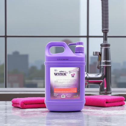 Winix Dishwashing Liquid – Lavender Scent – 2 Liter Jumbo Bottle with Pump – Tough on Grease, Gentle on Hands – With Double Force Cleaning Power - Damoo