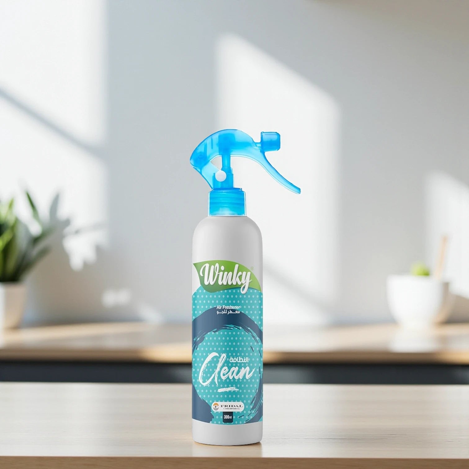 Winky Clean Air Freshener Spray | 300ml | Natural Long-Lasting Fresh Scent | Eco-Friendly | Odor Eliminator for Home, Kitchen & Indoor Spaces - Damoo