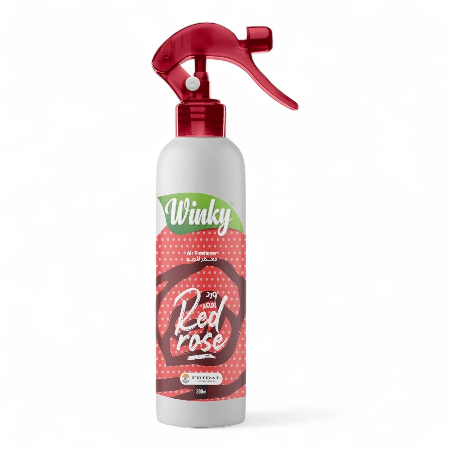 Winky Red Rose Air Freshener Spray – 300ml – Long-Lasting Floral Scent for Home – Natural Ingredients, Easy Indoor Odor Removal - Damoo