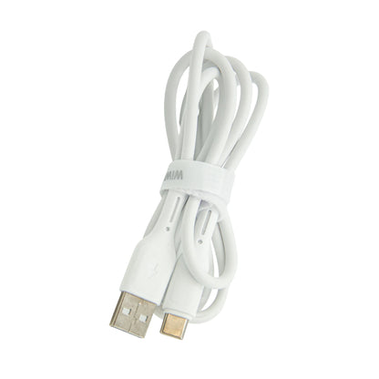 Wiwu USB to USB-C Cable 1M – 2.4A Fast Charging, TPE Material, Nylon Braided for iPhone 15, iPad, Samsung, Laptops - Damoo