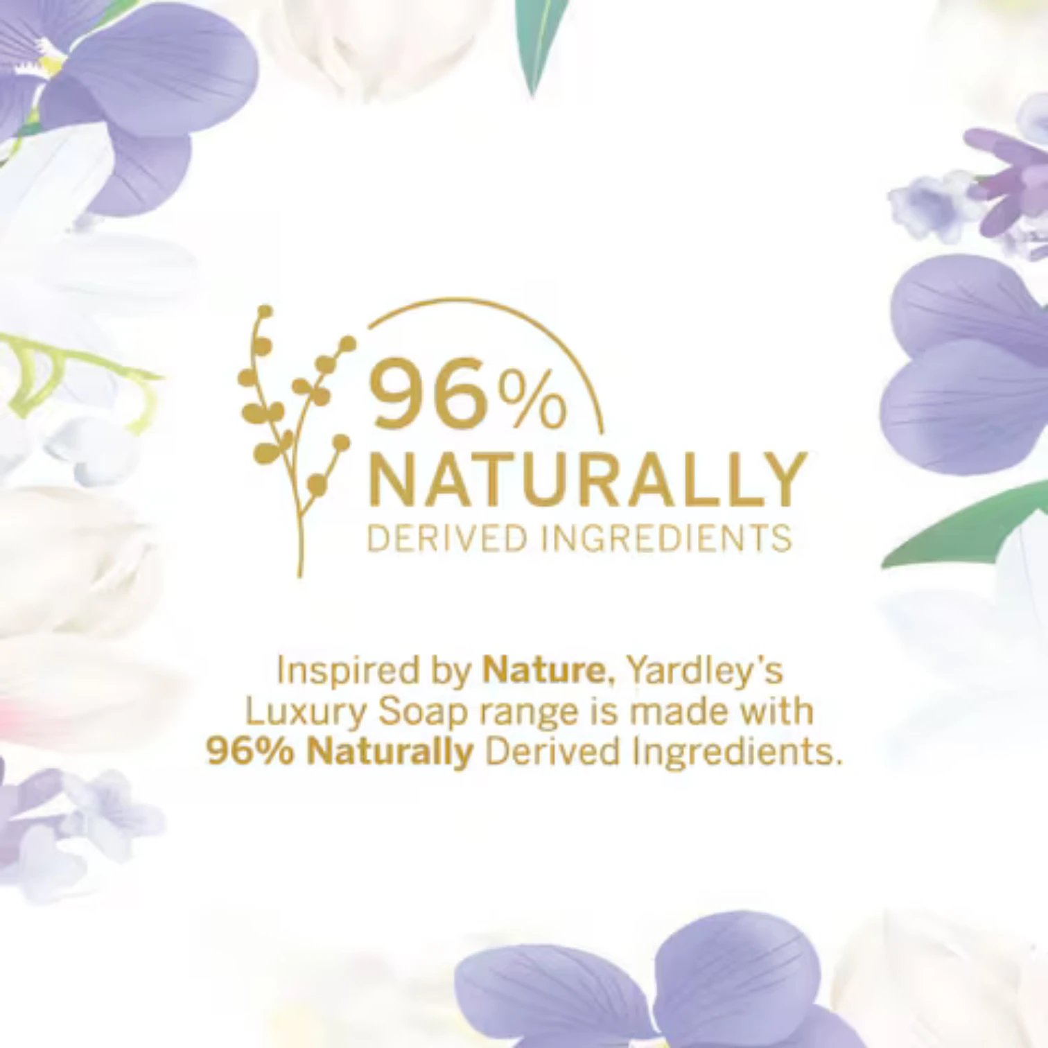 Yardley London English Rose & Lavender Soap Trio – 3 x 100g | Triple-Milled Bars with Creamy Lather & Long-Lasting Fragrance - Damoo